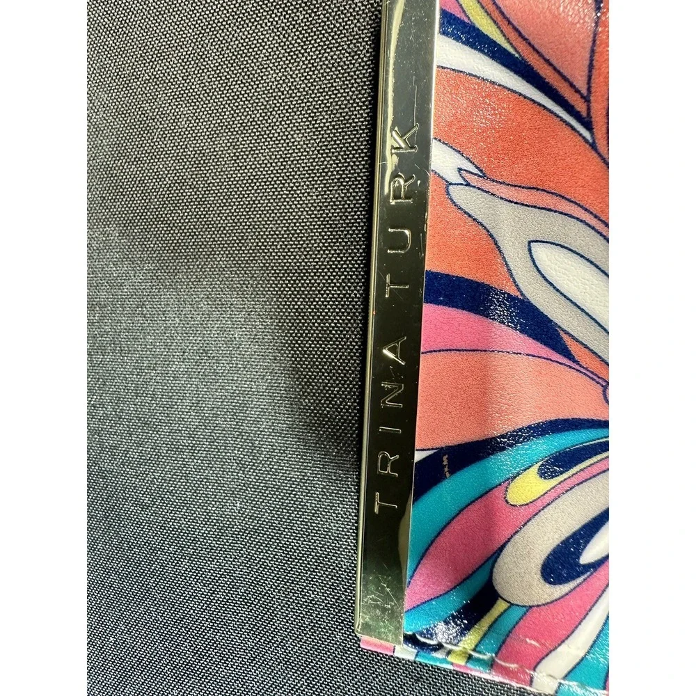 TRINA TURK Magnetic closure Pouch Case for Sunglasses / Phone Floral HTF Pattern